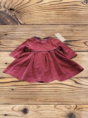 NWT PASTEL BURGUNDY LITTLE GIRLS DRESS SIZE 3